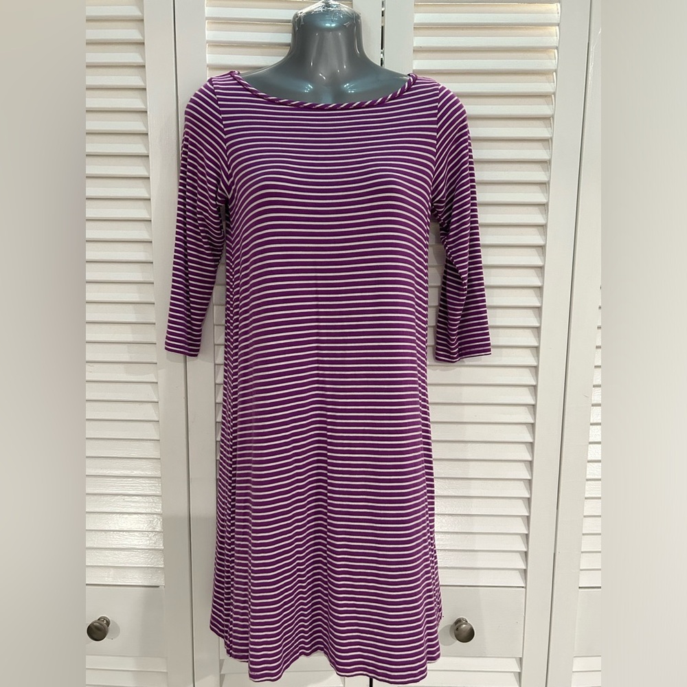 Yala purple striped mini dress.- size small- excellent condition